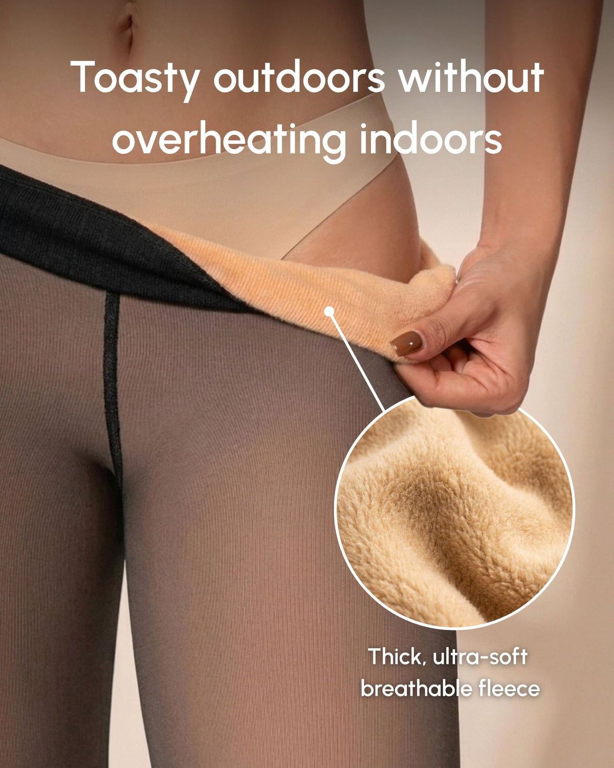Sheer Illusion Fleece-Lined Tights — image 5